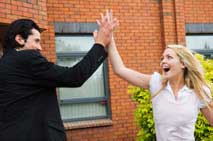 Couple High Five Couple High Five